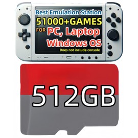 POWERNEWS 512GB RetroBat Game Card System for Handheld Game Console Windows OS, Game Card Retro Game Batocera System Emulator for PC Laptop, Retro Game Card for Windows, MSI Claw, Legion Go, ROG Ally