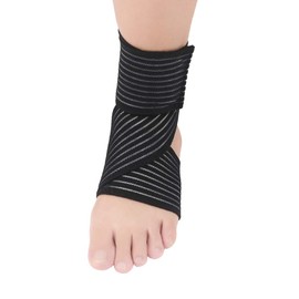 BESTOYARD 1 x Ankle Brace Ankle Support Ankle Brace Foot Bandage Ankle Brace Elastic Stabiliser Support for Women Men Children Sports (Black)
