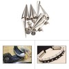 Weddecor 7mm x 40mm Screwback Silver Spike Cone Studs for