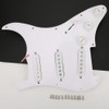 Electric Guitar Load Pickguard White Pre Wired Single Layer PVC