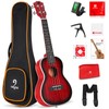 Vangoa Ukulele for Beginners, 23 Inch Ukulele Kit Mahogany Bundle