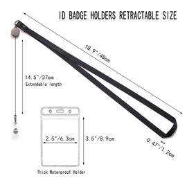 Cute Lanyard id Holder Durable Retractable lanyards for id Badges,Waterproof ID Badge Holder for Cruise Ships Key Cards