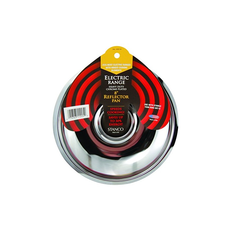 Stanco Metal Prod 602-8 8" CHR Reflector Pan