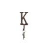 HANDCRAFTED NAUTICAL DÉCOR Rustic Copper Cast Iron Letter K Alphabet
