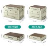 QUNATURE Collapsible Storage Bins with Lockable Doors & Removable Cutting