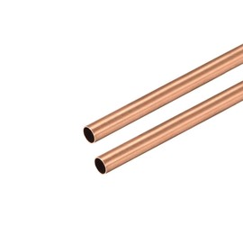 TA-VIGOR 2Pcs Copper Round Tube, 4mm OD 0.2mm Wall Thickness 300mm Long Straight Pipe Tubing for Hobbies, Crafts, Building Models, Building Decorations, Frames, Industrial, Gardening Products