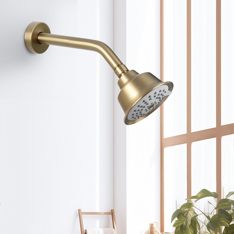 KAPHOME 8 Inch Shower Arm with Flange,Wall Mount Shower HeadArm
