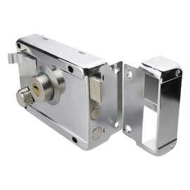 Xnrtop Home Door Gate Safety Vertical Keyway Cylinder Deadbolt Rim Lock Set