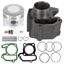 RANSOTO 80cc Engine Rebuild Kits Piston Cylinder Top End Kit Compatible with Yamaha 1985-2008 Badger YFM 80 Raptor 80 Grizzly 80 Moto 4 Replace 22K-11311-02-00