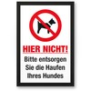 Komma Security Entsorgen Sie die Haufen Ihres Hundes Sign Hunde