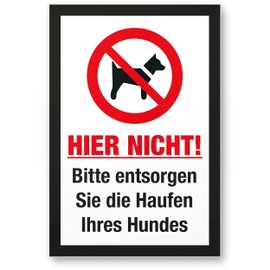 Komma Security Entsorgen Sie die Haufen Ihres Hundes Sign Hunde kacken verboten – Prohibition Sign Dog Prohibition Sign Dog Toilet Dog Poop Dog Poop Dog Poop Dog Poop