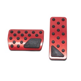 Riloer Brake Pedal, Gas Pedal Cover, Alumium Alloy Red Brake Gas Pedal Cover, Compatible with Jeep Grand Cherokee 2011-2021, Compatible with Dodge Durango 2011-2021