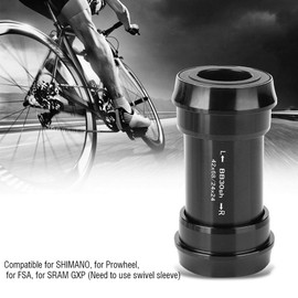 Tbest Bielas Pressfit,Soporte Inferior de Bicicleta de Montaña de Carretera Pedalier BB30 24 mm Prensa Ajuste Rodamiento Sellado para Prowheel FSA SRAM GXP