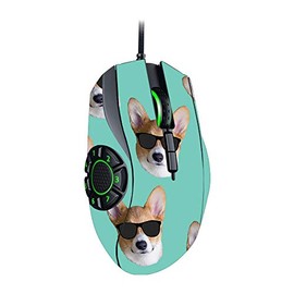 MightySkins Skin Compatible with Razer Naga Hex V2 Gaming Mouse - Cool Corgi | Protective, Durable, and Unique Vinyl Decal wrap Cover | Easy to Apply, Remove, and Change Styles | Made in The USA
