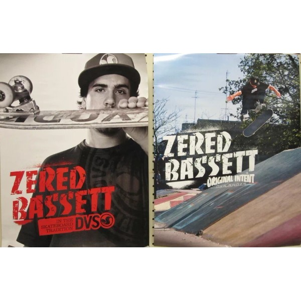 DVS 2007 Zered Bassett 2 sided skateboard promo poster Flawless