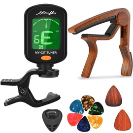 MOREYES Moreyes Guitar Picks Guitar Capo Acoustic Guitar Accessories Trigger Capo With Free Guitar Picks (GC-9 Rosewood)