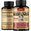 Beef Liver Capsules 3000 mg - Organic Desiccated Beef Liver
