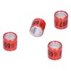 100Pcs 8mm Pigeon Leg Bands Aluminum Alloy Non Competition Recognizable