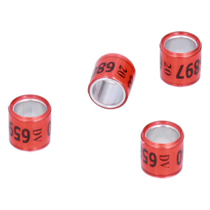 100Pcs 8mm Pigeon Leg Bands Aluminum Alloy Non Competition Recognizable