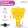 WedDecor 2 Pack Plastic Gas Meter Box Key – Triangle