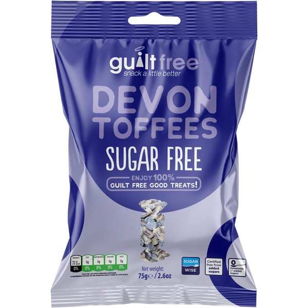 Guiltfree Sugar Free Devon Toffees Retro Classic Sweet Buttery Creamy