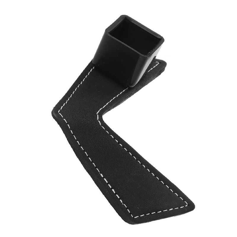 Magnetic Billiard Chalk Holder Aluminium Alloy Black with Leather Belt