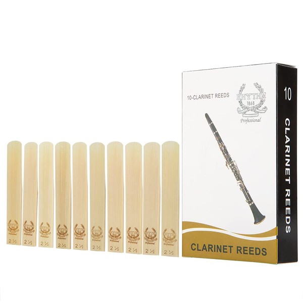 Rhythm Clarinet Reeds Strength 2.5; Box of 10