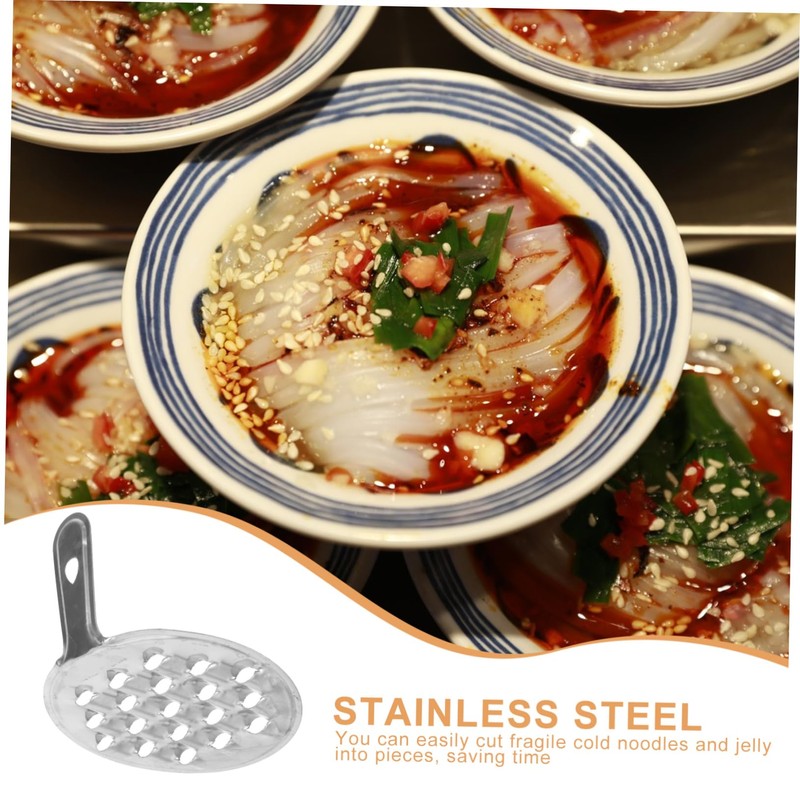 ABOOFAN 6pcs Mung Bean Jelly Scraper for Cold Noodle Stainless