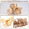 sourcing map Wooden Toy Vehicle Car Train Truck Wheels 2"