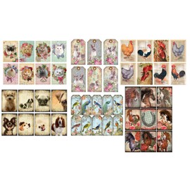 Birds & Animals Card Making Toppers - Ladies/Mens - 46 Pieces Selection - DIY to Cut Out Yourself! - Craft Embellishment