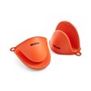 Art & Cook Silicone Oven Mitts, Set of 2, Orange