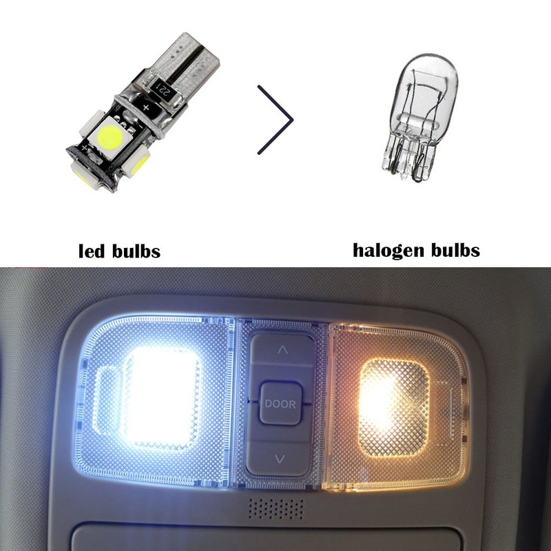 8X-SPEED 8PCS Led Interior Light Bulb 5050 Chip For Toyota