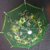 Set of 12 Tiny/small Lace Embroidered Parasol Umbrella (8 Inches
