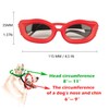 Dog Goggles Small Breed, UV/Wind/Dust/Fog Protection Pet Sunglasses with Adjustable