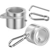 Yarkor Flag Pole Clip, Aluminum Alloy Flag Pole Rings, 360