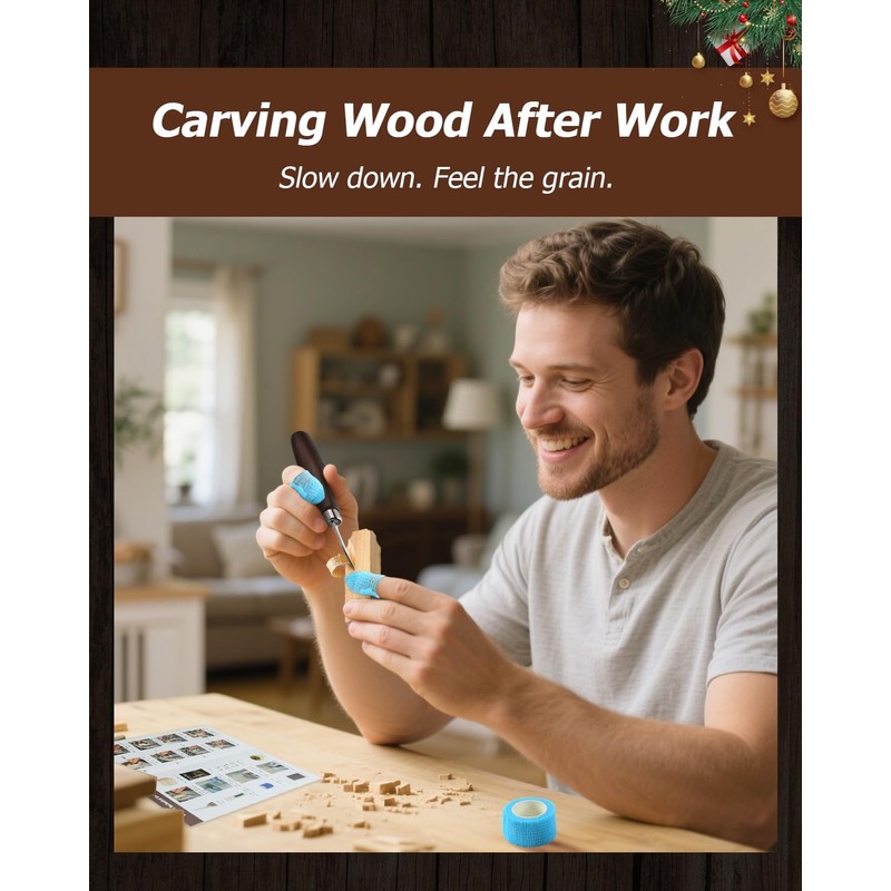 EasyTime Wood Carving Beginners Kit: Chess Whittling Hobby Project with