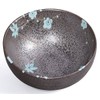 Matcha Bowl / Matcha Tea Bowl 250 ml Anthracite/Blue, Flower
