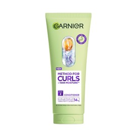 Garnier Method for Curls Hyaluronic Moisture Complex Conditioner 200ml | With 14% Hyaluronic Moisture Complex, Effectively Smooths, Makes Detangling 5x Easier, For all curl types. Vegan