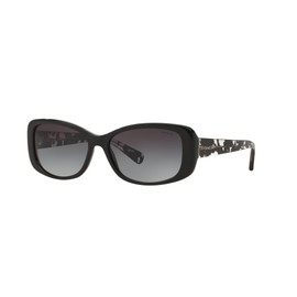 Coach HC8168 Sunglasses, Black/Grey Gradient, 56 mm