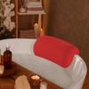 Inscrip Bath Pillow with 2 Suction Cups, Washable, Ergonomic Fit