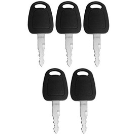 5 Pack Keys for Doosan, Daewoo, Terex, Bobcat E80 F900 Excavator K1009605, D100 (5)
