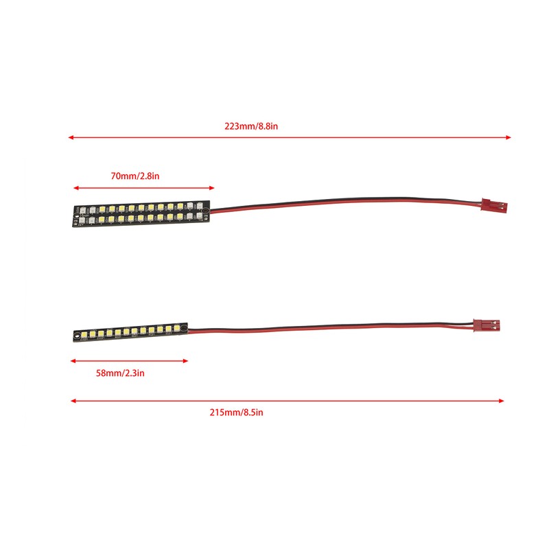 58mm 70mm Highlight Waterproof Front Bumper and Rear Bumper Light