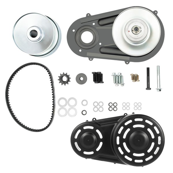 LIAPDG 8-16HP Torque Converter Set, 420CC Clutch Pulley Driver 40