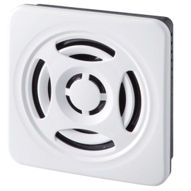 Patlite BSV-24P-W Thin MP3 Playback Alarm, Compatible with PNP Transistors, DC 12-24V, Off-White, Maximum Playback Time, 63 Seconds, Size (W x H x D): 3.0 x 0.7 inches (75 x 19.9 mm), Panel and Wall Mount