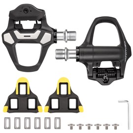 Carbon Fiber Road Bike Pedals – Lightweight Clipless Pedals Compatible with SPD-SL Cleats, 9/16’’ CrMo Axle, Sealed Bearings for Road Cycling, Racing & Indoor Training