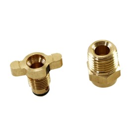 HonorPower Drain Cock-Brass NPT 1/4'' Radiator Universal Style Thread Male Brass Petcock Drain Plug 1PC