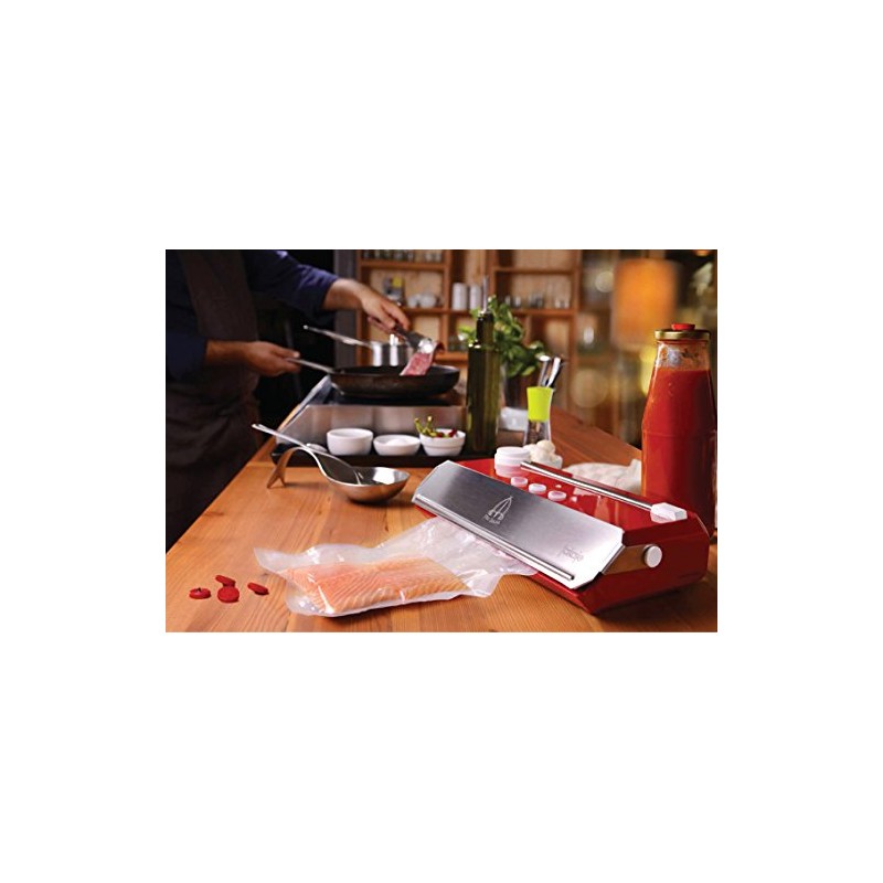 Paderno World Cuisine A4982341 Sous Vide Bags (50 Pack), Clear