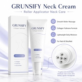 Collagen Fullerene Neck Cream with Roller Applicator, 1 Count