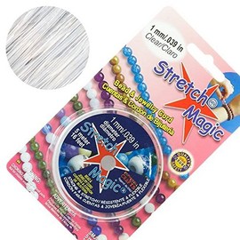 Stretch Magic 1mm Clear Elastic Beading Thread 5m Reel