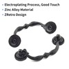 Moicstiy 4 Pack Antique Drop Drawer Pull, 3.5 Inch Hole